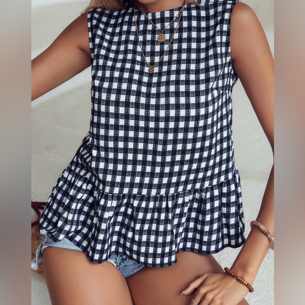 ❤️ SHEIN | Checkered Women's Top